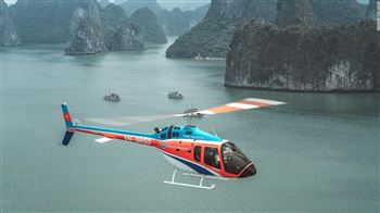 ha long bay by helicopter