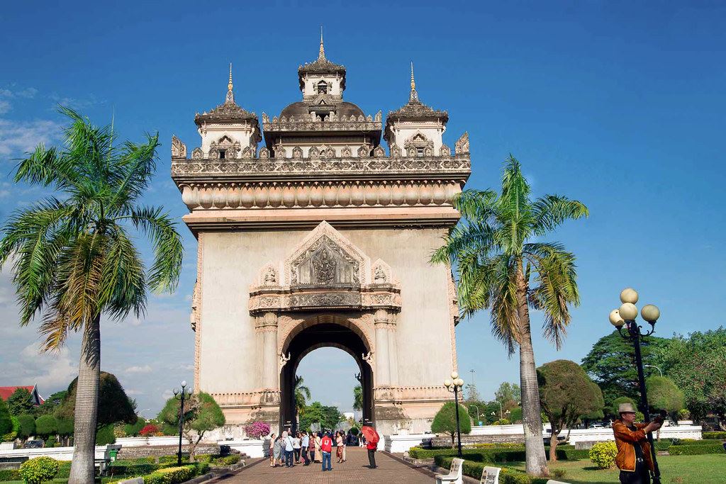 Patuxai Arch or the Arc de Triomphe of Vientiane