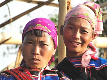 a burmese women in national costume